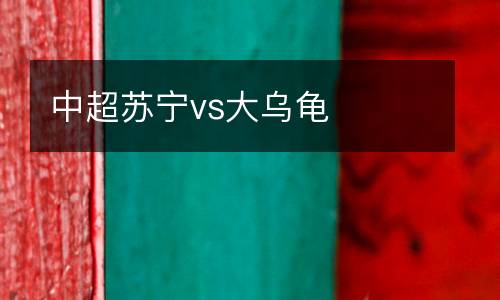 中超蘇寧vs大烏龜